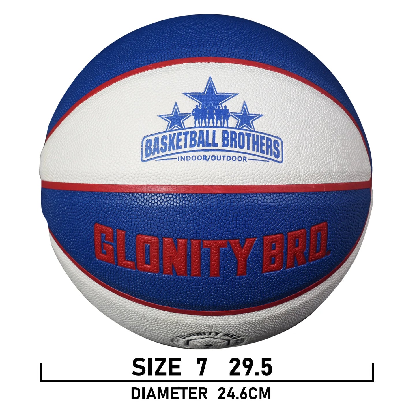 Size 6/7 Training Game Basketball Official Competition Standard Ball Women Men Outdoor Indoor High Quality Blue White Basketball