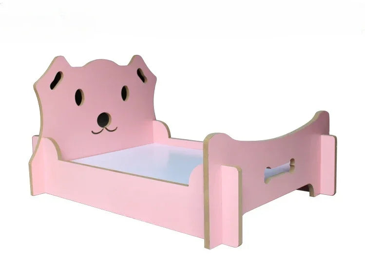 Large Pet Nest Cat Bed for All Seasons Dog Bed Pet Toy Cat Cage Pet Supplies Little Bear Crib Pet Sleeping Bed Under 15KG