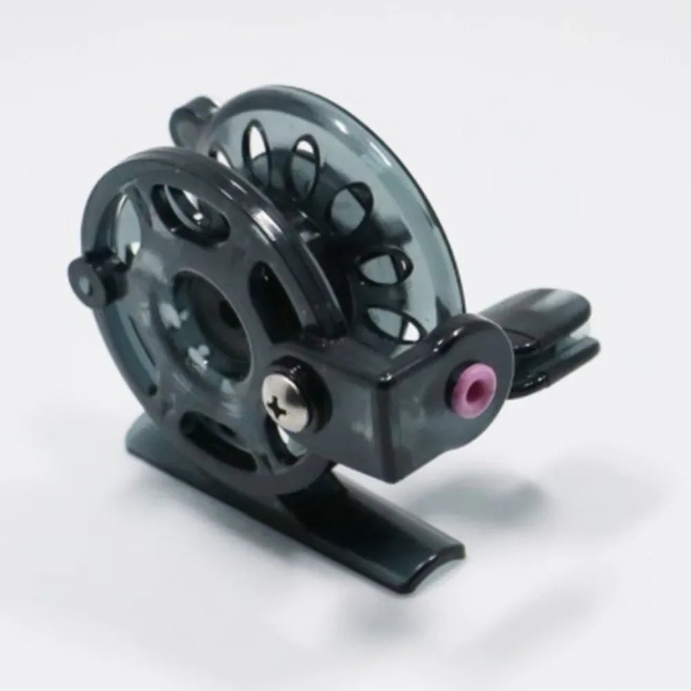 Fly Fishing Reel 50m Reel Portable Carp Winter Ice-Fishing Spool Tackle Gear ForOcean Boat Fishing Lake River Stream reels parts