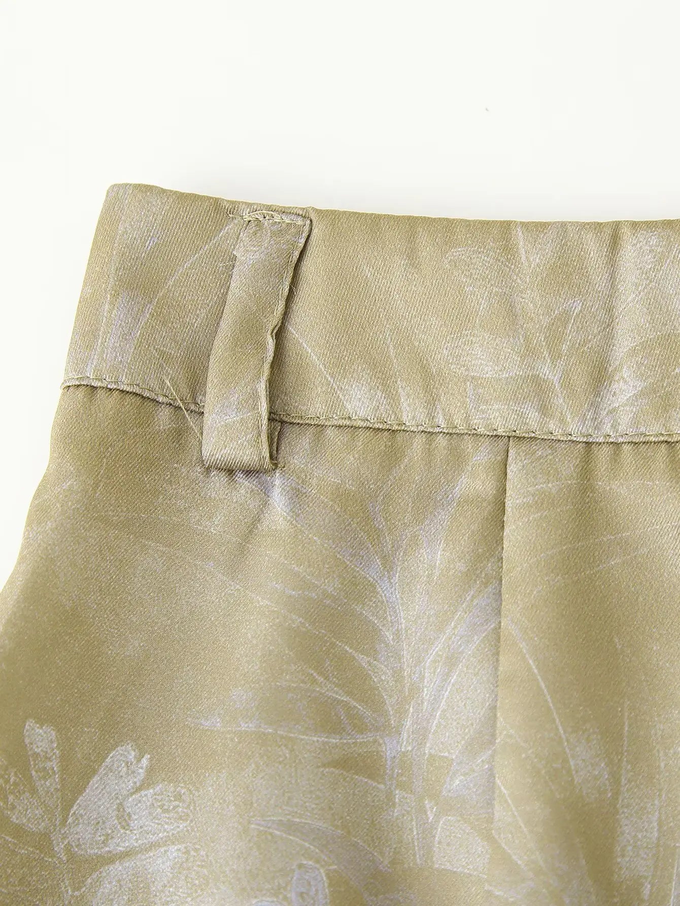 Women's clothing 2025 summer new style European and American style fashion printed trousers