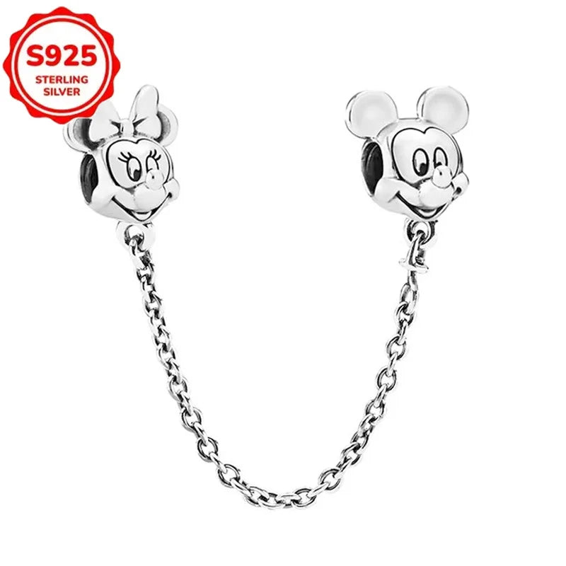 For Original Women 925 Bracelet Bangle Pendant Charm Disney Stitch 925 Sterling Silver Boutique Bead DIY Jewelry Gift New in Hot