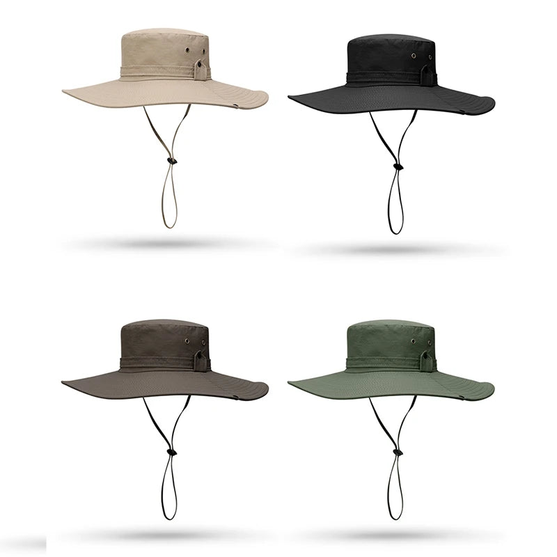 Adjustable Outdoor Fishing Hat Sunscreen Protection Breathable Sunshade Foldable Men Women Hiking Camping Casual Fishing Cap