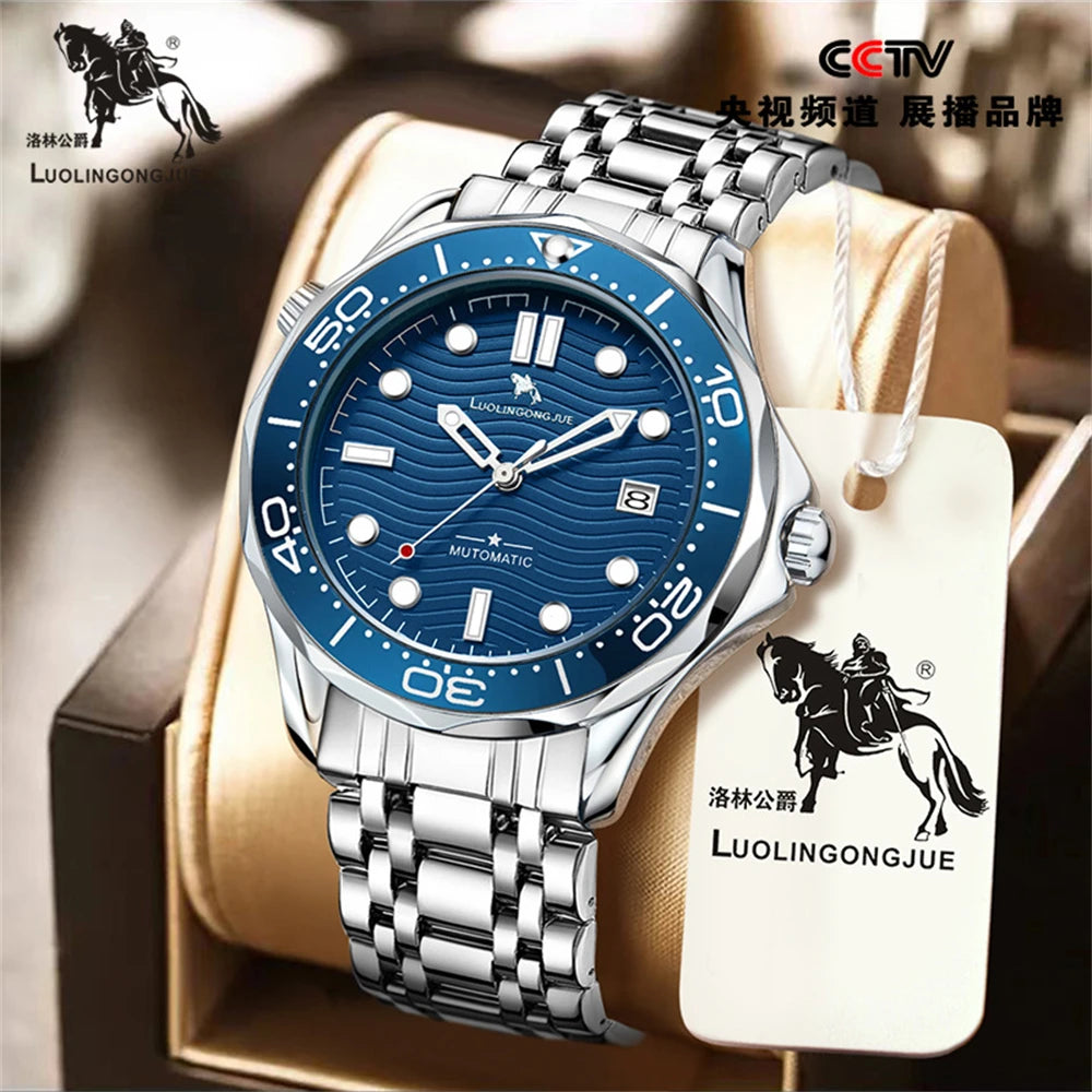 Men's Luxury Brand Business Sport Automatic Mechanical Watches 2025 MM300 NH35 Steel Waterproof Watch For Men WristWatches Clock