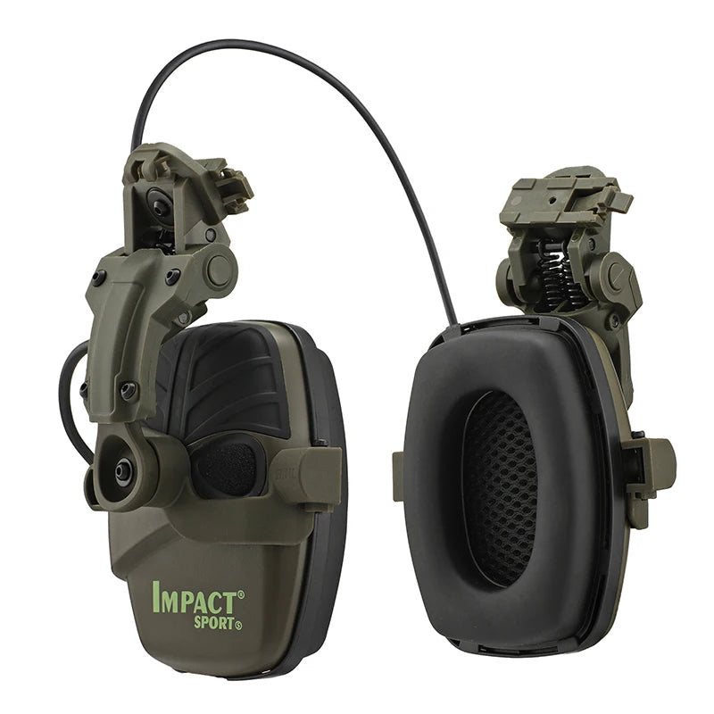 Electronic Shooting Headset Helmet Mounted Version Hunting Pickup and Noise Reduction Tactical Headset Hearing Protection