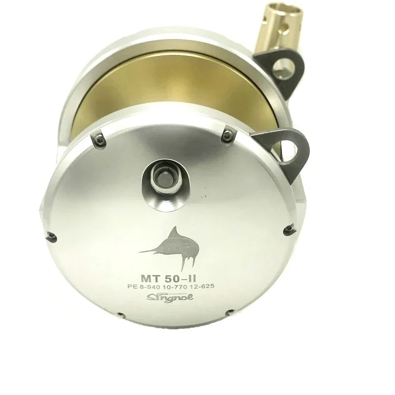 Metal Sea Fishing Reels, All for Goods, Low Speed Bait, Big Fish Equipment, Windlass, Max Drag  30 Kg , Saltwater Heavy Reel