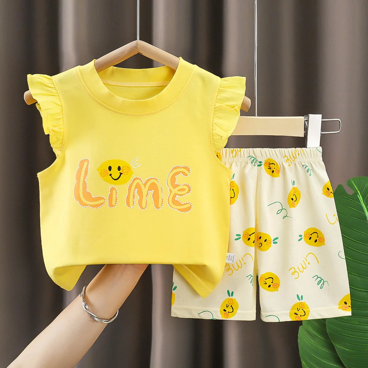 Baby Girls Clothes Sets for Kids T-shirt Tops+Short Pants Clothes Sets Toddler Girl Cute Printed Summer Infant Clothing Sets