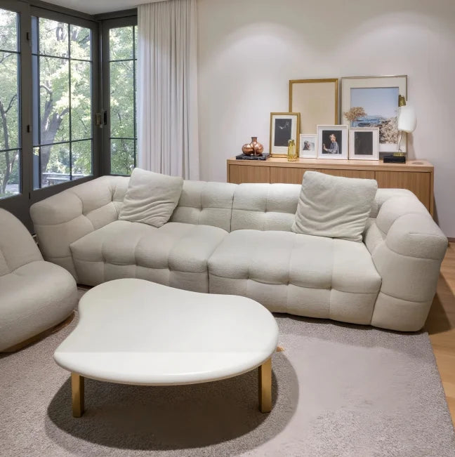Family Luxury Living Room Sofas European Modern Plush Reclining Sofa Corner Lounger Muebles Para El Hogar Home Decoration