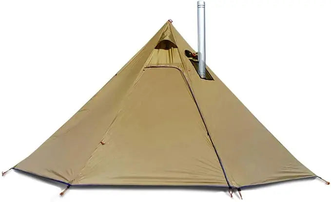 4 Persons 5lb Lightweight Tipi Hot Tents with Stove Jack, 7'3" Standing Room, Teepee Tent for Hunting Family Team Backpacking Ca