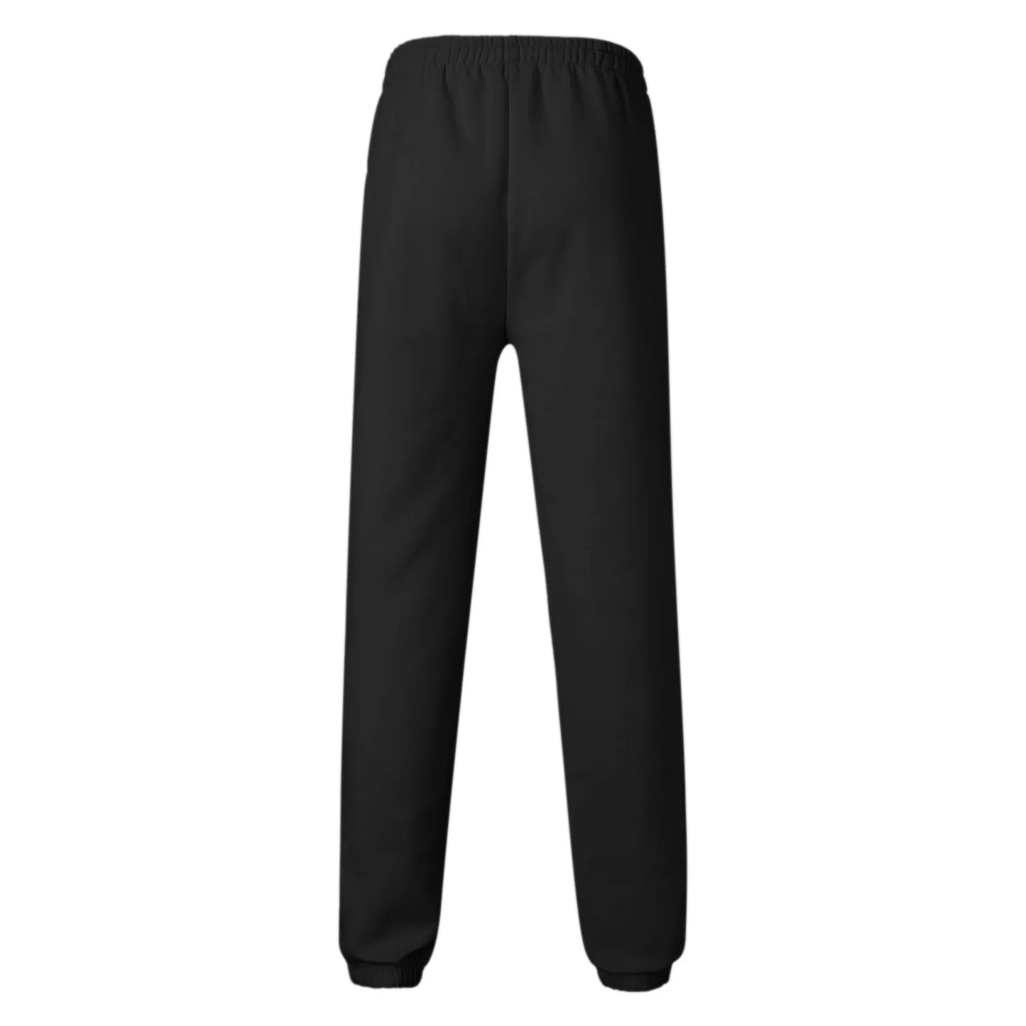 Outdoor Jogger Fitness Running Sweatpants For Men's Black High Waist Drawstring Sport Casual Pants With Pockets Baggy Trousers