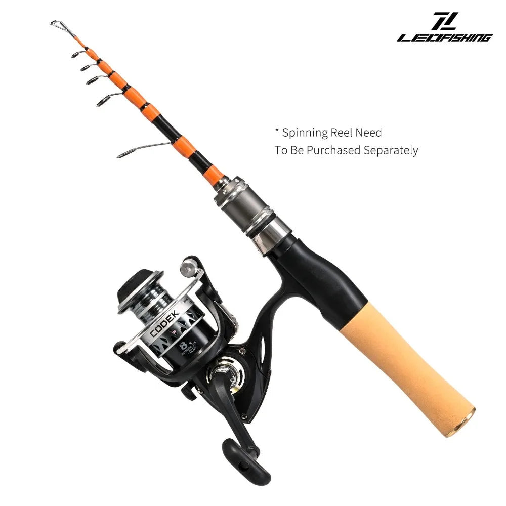 Casting Telescopic fishing rod Spinning fiberglass Portable Fishing Rod Mini 150cm Fiberglass Lure Rod Travel Fishing Equipment