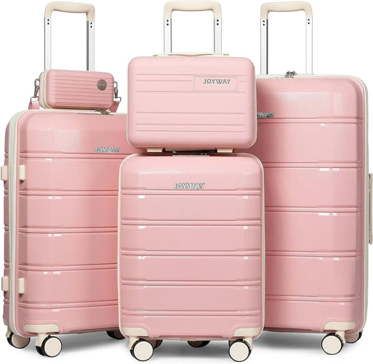 Joyway Travel Luggage Sets, Stylish Carry On Checked Suitcase Set,Sturdy Durable Scratch-resistant,TSA Lock,Spinner Wheels