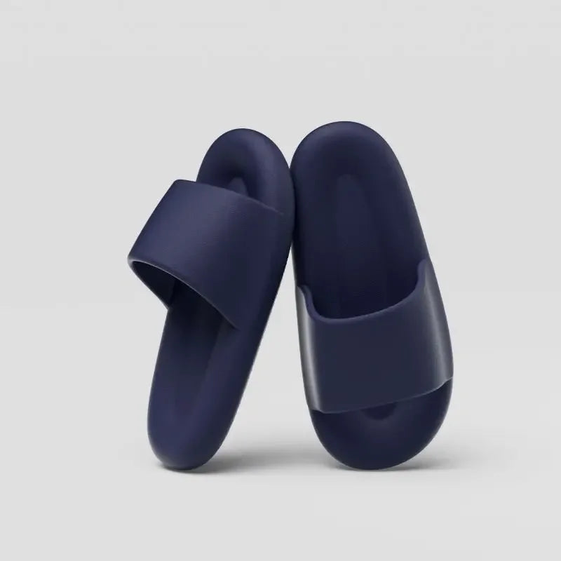Men's Women's Soft Sole Pillow Slippers Lightweight Open Toe Non Slip EVA Sandals Indoor Outdoor Quick Drying Bathroom Shoes