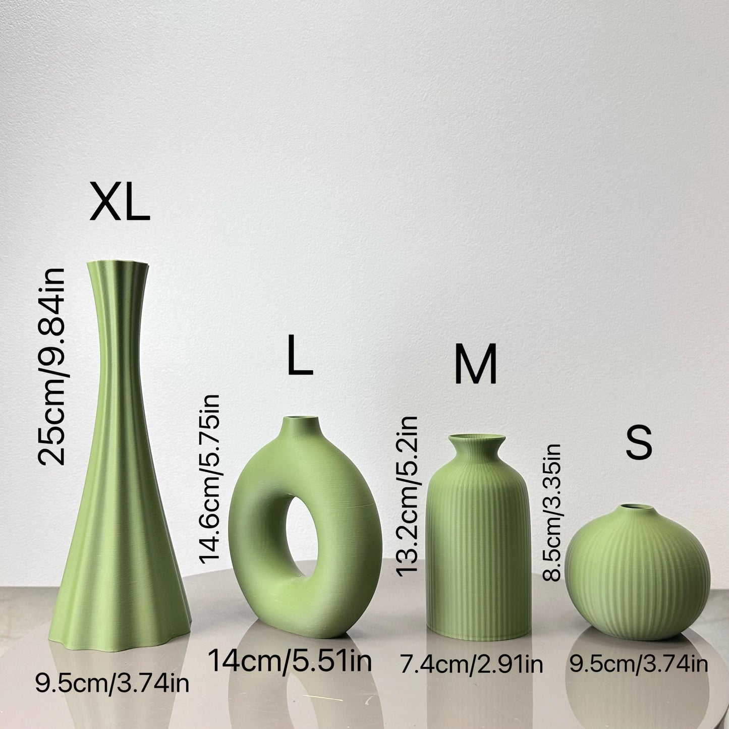 4 Piece Set of Bohemian Style Vases, Dried Flower Arrangement Vases, for Home Decoration Vases, Office Desktop Vase Ornaments, B