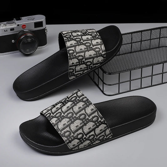 Southeast Asia 2025 large-size one-line slippers fashion outerwear summer men's outdoor beach flat sandals