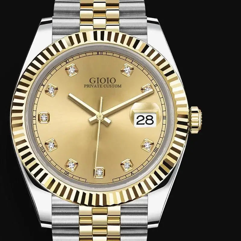 Luxury New Automatic Watch for Men Mechanical Watches Stainless Steel Datejusts Style Gold Black Blue White Diamond Dial