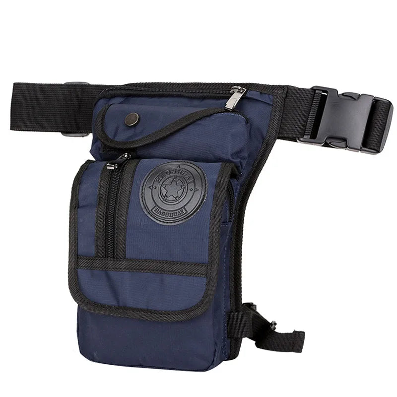 Men Drop Leg Bag Waist Fanny Pack Motorcycle Rider Tactical Military Messenger Cross Body Outdoor Sports Male Belt Hip Bum Bags
