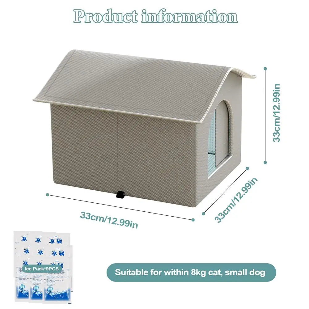 Cat House Sturdy Cooling Outdoor Weatherproof Insulated For Outdoor Indoor Cats House For Summer Shelter For Stray Barn