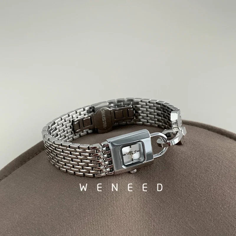 Ladies Vintage Watches Unique Niche Lock Designshigh-end Steel Strip Women's Watches New Forlover Relojes Para Damas