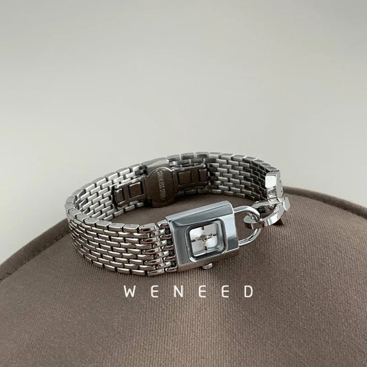 Ladies Vintage Watches Unique Niche Lock Designshigh-end Steel Strip Women's Watches New Forlover Relojes Para Damas