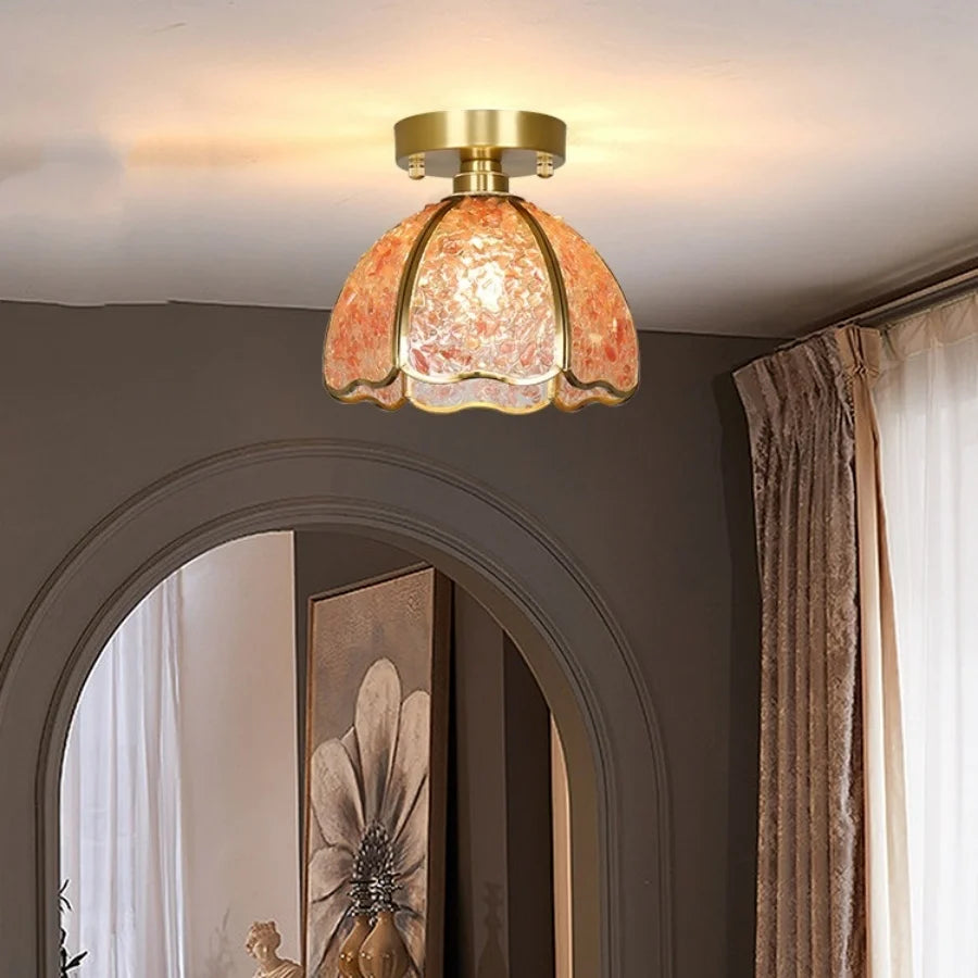 IWHD Home Lighting LED Ceiling Lights Dining Room Aisle Corridor Nordic Modern Glass Crystal Ceiling Lamp Luminaires Plafonnier