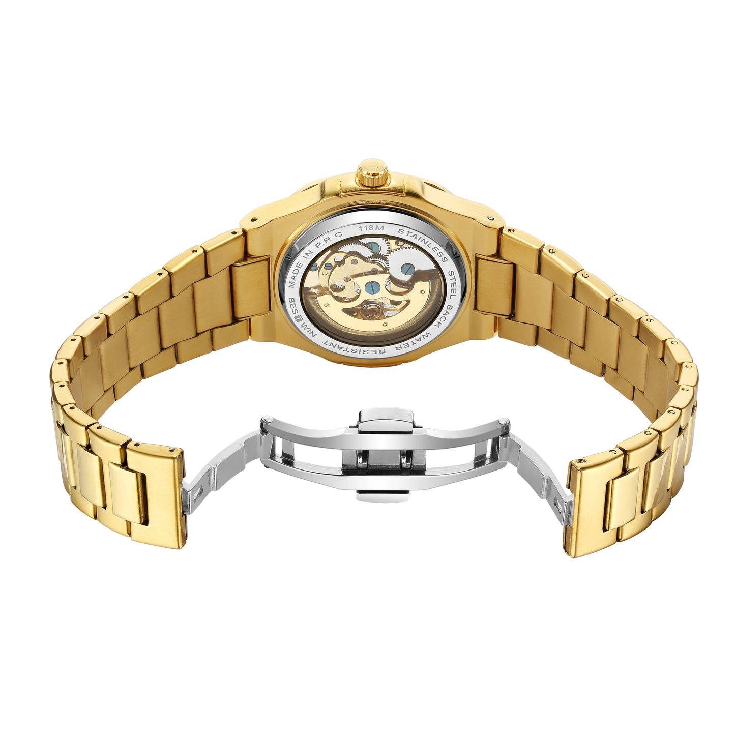 Men's Watches Luxury Automatic Watch For Men Mechanical Wristwatch Skeleton Stainless Steel Sapphire glass Male Clock 2023