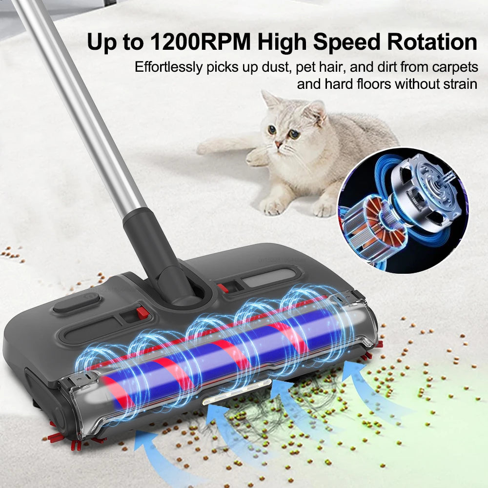 Electric Sweeper Portable Handheld Carpet Floor Sweeper Cleaning Machine Wireless Electric Mop Rechargeable Rotary Floor Mopping