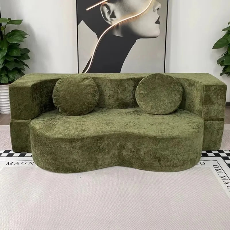 Living Room Sofas Vacuum Compression Sofa Pure Sponge Single Multifunctional Foldable Special Shaped Sofa Bed Furniture