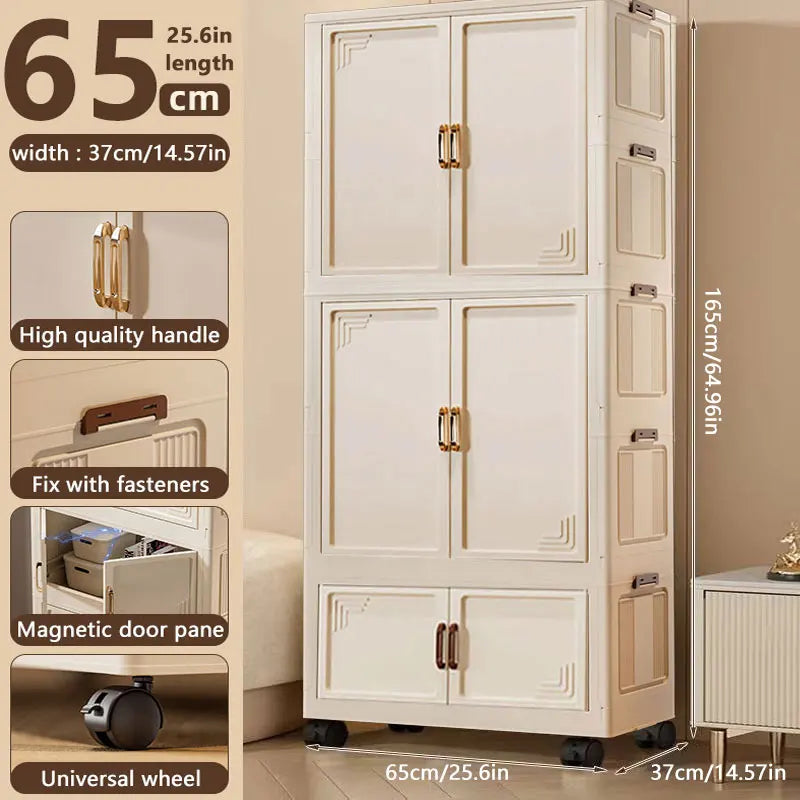 Multi-specification Large Capacity Wardrobe Foldable Easy Install Clothes Storage Cabinet  Organizer for Home