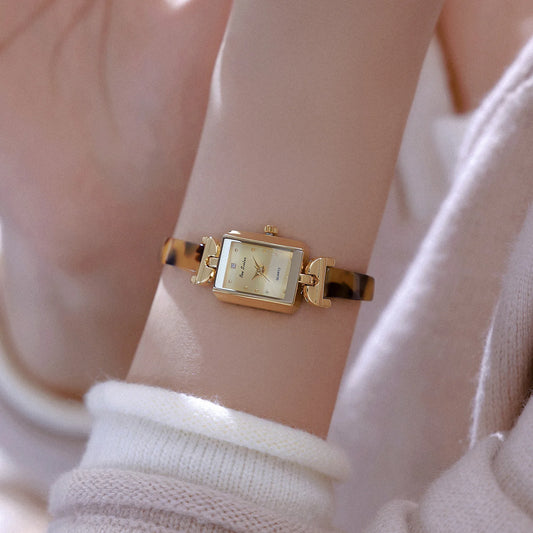 Luxury Women Watch Waterproof Fashion Advanced Temperament Tortoiseshell Amber Vintage Bracelet Quartz Watches For Woman