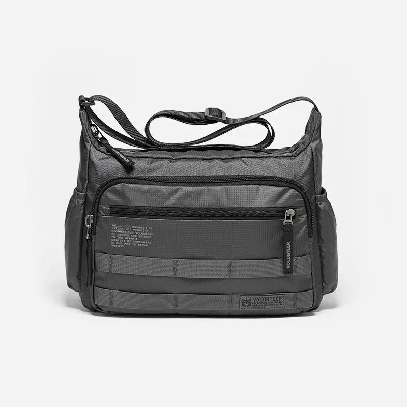 Volunteer Men's Crossbody Shoulder Bag Multipurpose Laptop Messenger Bag Casual Oxford Commuter Lightweight Sling Bags 1829-06