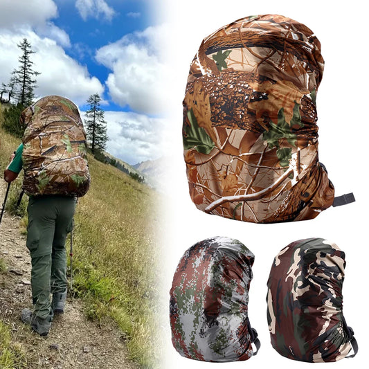 Tactical Waterproof Backpack Cover Dustproof Sports Bags Rain Cover Outdoor Hiking Camo Backpack Protective Cover 35-80L