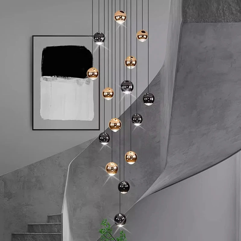 Modern home decor led lights pendant light lamps forstaircase Chandeliers for living room hanging light indoor lighting