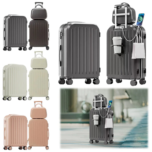 12 Inch 20 Inch 24 Inch Trolley Case Luggage Set with Spinner Wheels 3 Pieces Carrier TSA-Approved Lock Trolley Luggage Bag Case