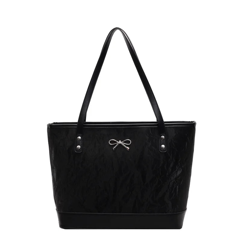 New Large Tote Bag for Women Fashionable Spacious Shoulder Bag High-Quality Work Commuter Purse Versatile Casual Handbag Ladies