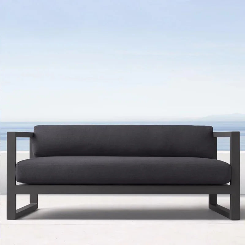 Outdoor Aluminum Alloy Sofa Four Piece Set, Terrace Garden Bar Waterproof Sofa Furniture Set