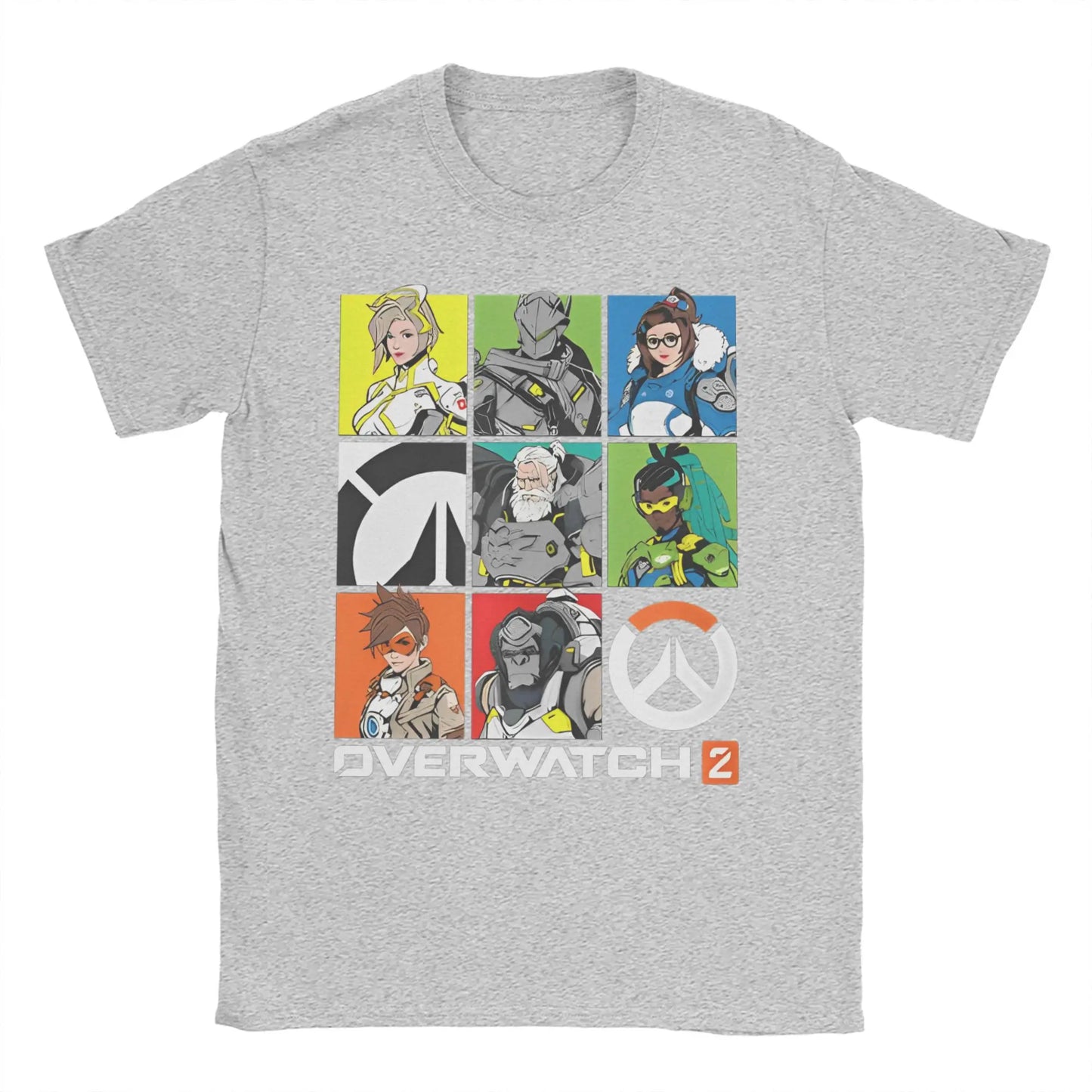 Men's Overwatchs Games   T Shirts  Pure Cotton Clothing Casual Short Sleeve O Neck Tees Printed T-Shirts
