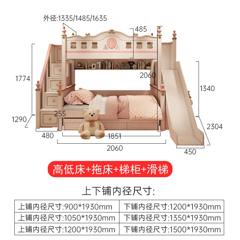 sliding loft bed frame with drawer storage modern luxury bases master bunk beds for kids white girl day bed bedroom furniture