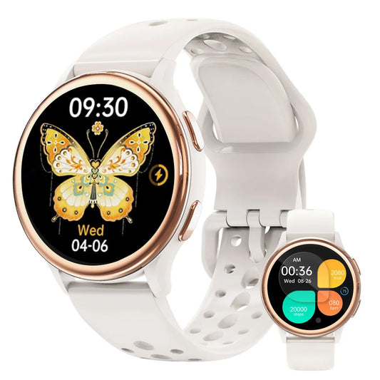 Smart Watches for Women [400+Watch Faces/Calls/Female Health], 1.27" Fitness Tracker Smartwatch for iPhone ＆ Android, Activity T