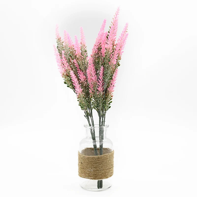 Artificial Plants Scrapbooks Plastic Lavender Vases Room Home Decor Ornamental Flowerpot Garden Cheap Wedding Decorative Flowers
