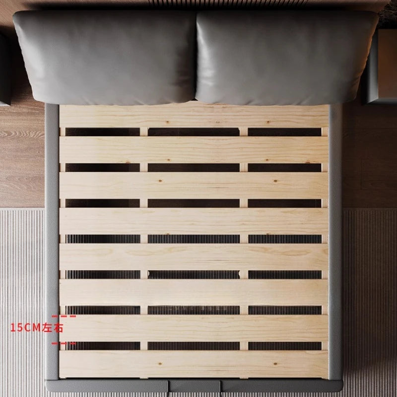 Modern high-end Double bed frame headboard king sizes queen wedding bed Wood luxury king size twin bedroom cama casal furniture