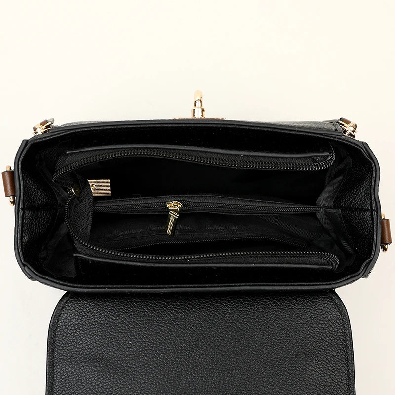 High-End Bags for Women, Fashionable Hand-Held Lock Buckle Women's Bags, Small Square Bags, Fashionable and Versatile Single Shoulder Crossbody Bags, Evening Bags, Convenient Travel Bags, Mobile Phone Bags