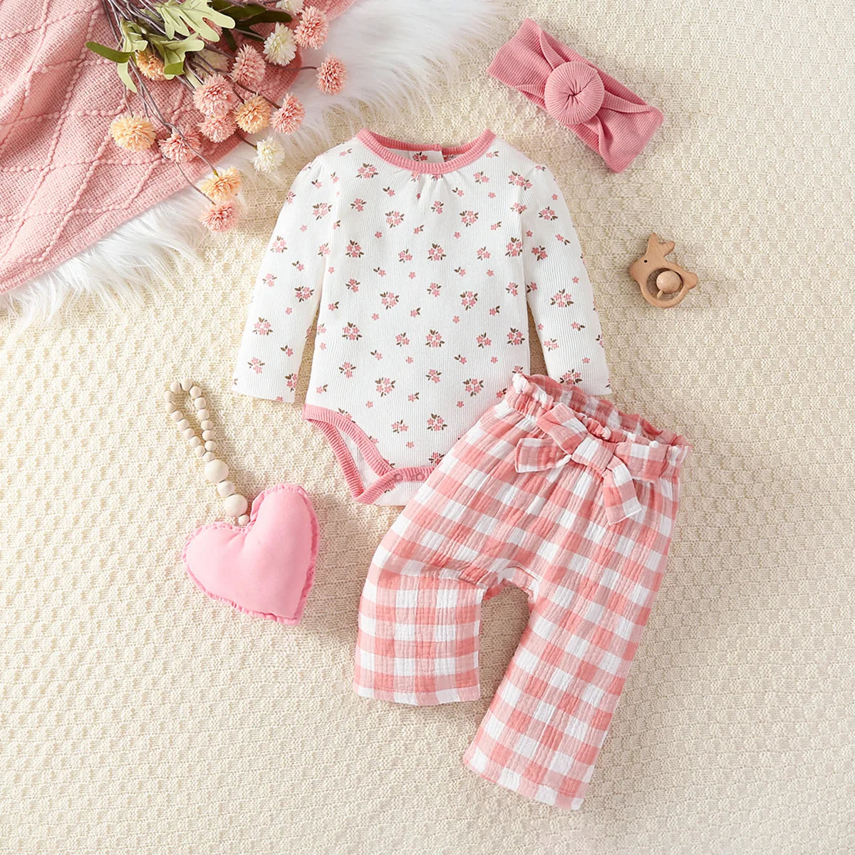 Baby Girl Clothes Outfits Short Sleeve Lovely Bodysuit+pants Summer Casual Kids Clothing Sets