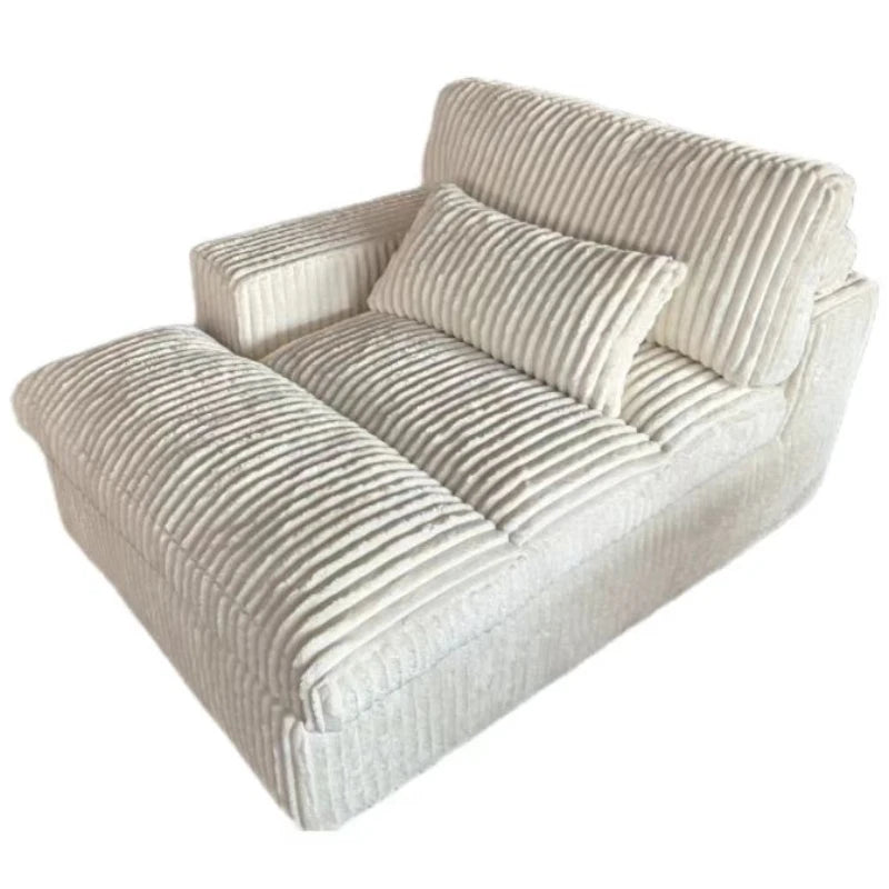 Italian Style Retro Luxury Corduroy Double Sofa Bed for Living Room Vacuum Compression Washable Customizable
