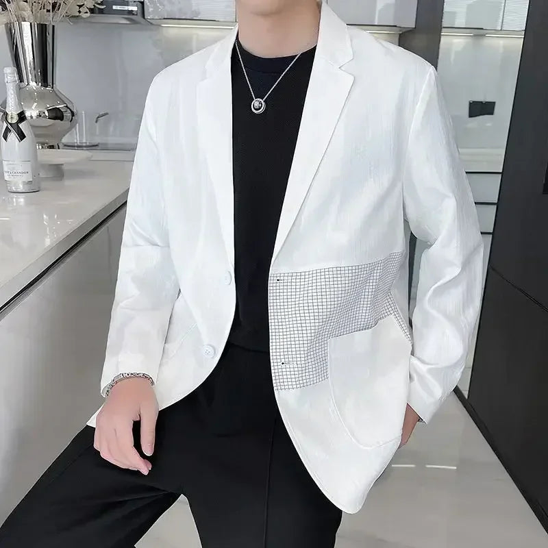 Man Coat High Quality Solid Color Casual Jacket for Men Cheap Clothes Offer Aesthetic Fast Delvery Luxury Designer New In Trendy