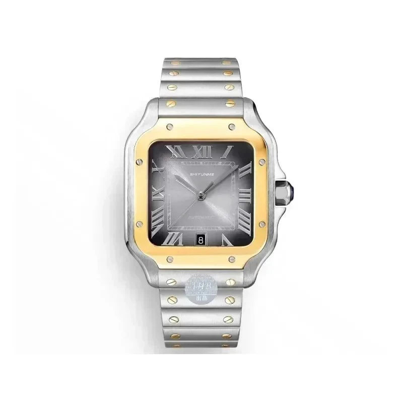42mm Santos Collection Men's Noble Fashion Exquisite Watch Couple Type Stainless Steel Automatic Watch