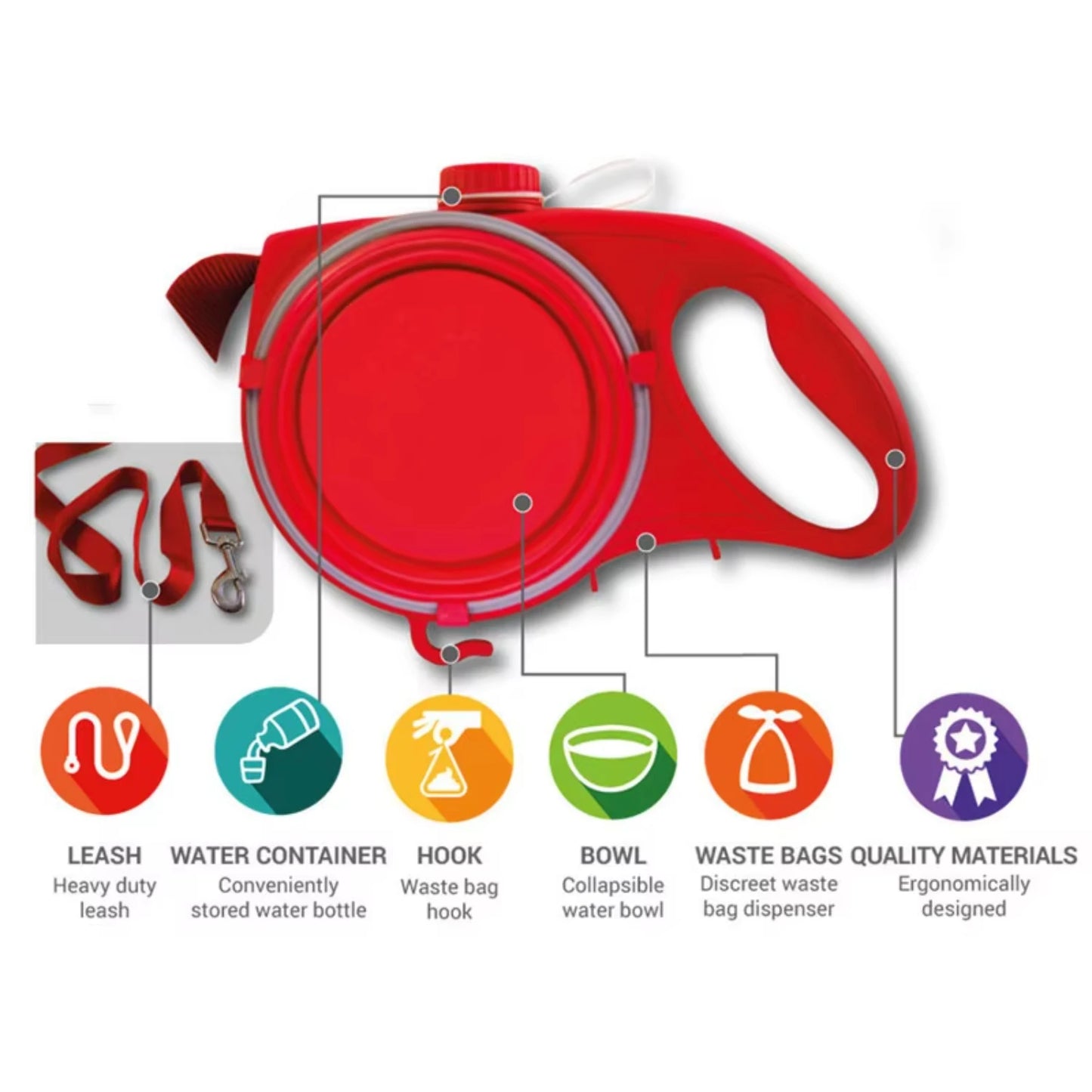 Amazonhot sale pet supplies with  pet leash 3-in-1