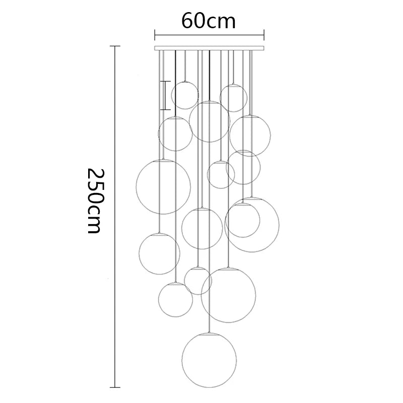 Nordic home decor dining room Pendant lamp lights indoor lighting stair lamp hanging light chandelier lamps for living room