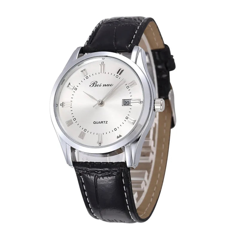 Men Watches Business Wrist Watch Luxury Leather Strap Analog Watches Quartz Wristwatches Clock Men Simple Watch Gifts for Men