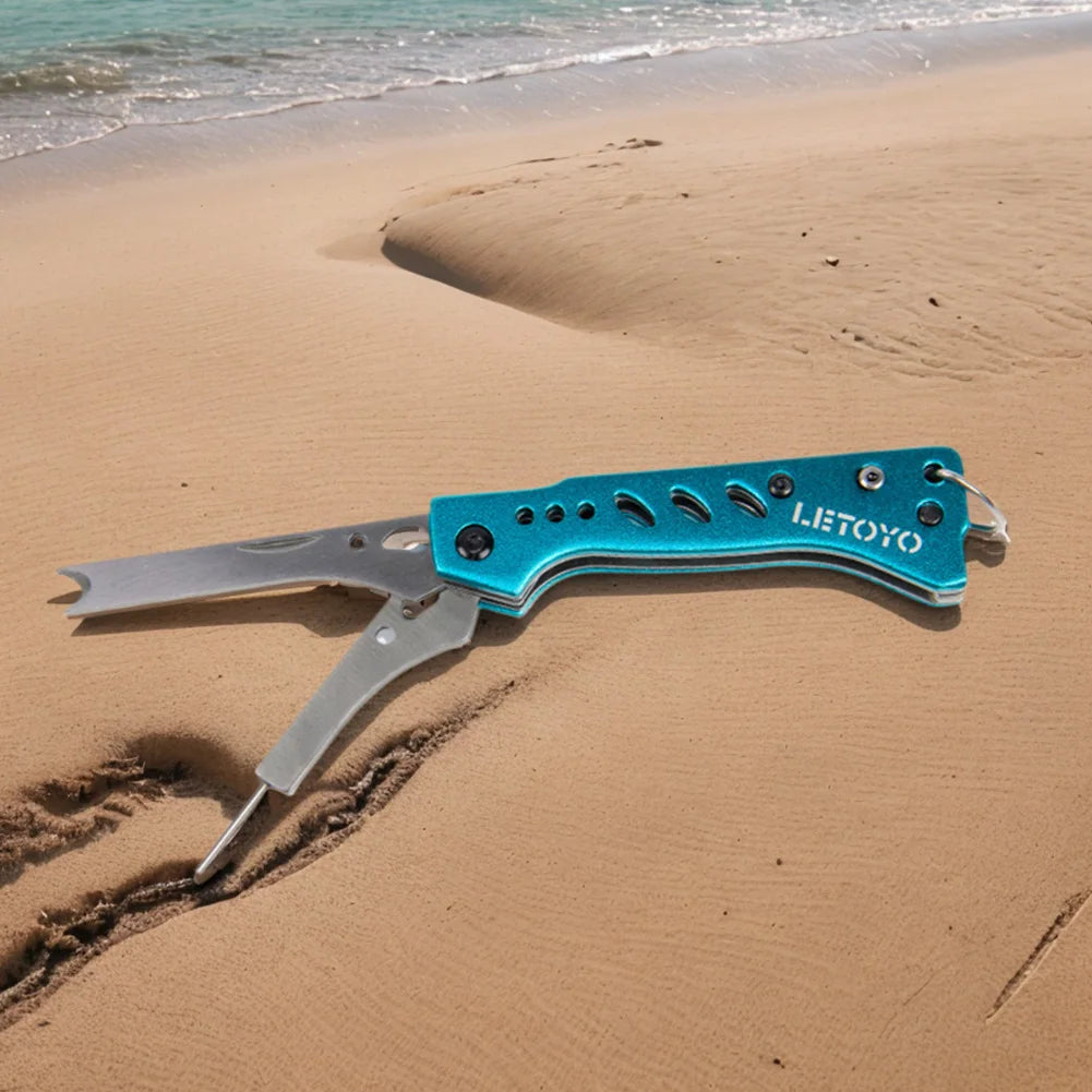 2 in 1 Squid Nerve Cord Cut Fishing Tools Stainless Steel Squid Knife for Webfoot Octopus Cuttlefish Fishing Accessories