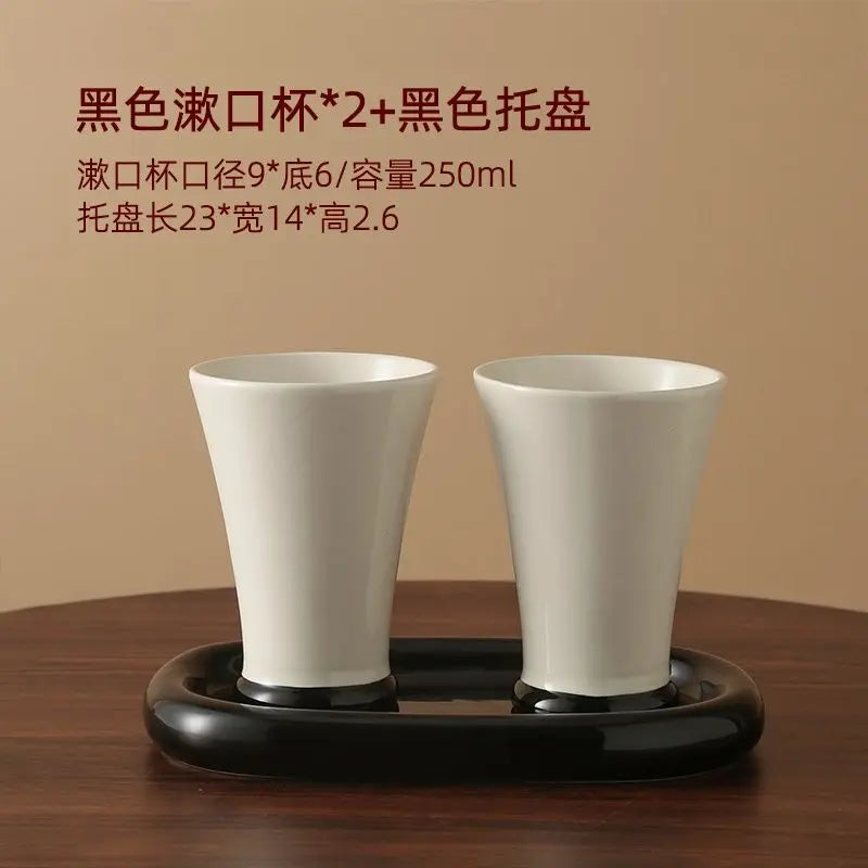 Bathroom Ceramic Lotion Bottle Hand Sanitizer Separate Bottle Mouthwash Cup Tray Sanitary Ware Bathroom Hotel Home Wash Set